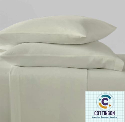 Cottingon 4 Pcs Full Bed Sheet Set, 100% Microfiber Extra Soft, Deep