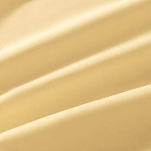 King Size Zipper Pillow Cases Set of 2,Gold,20x36 Inches