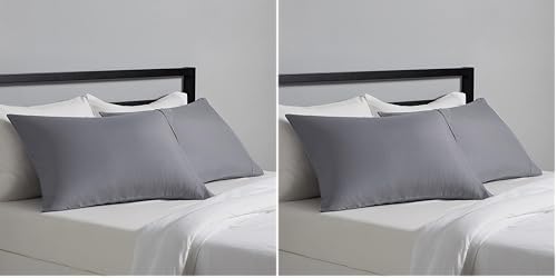 Amazon Basics Standard Pillowcases Set of 2 - Lightweight, Super Soft