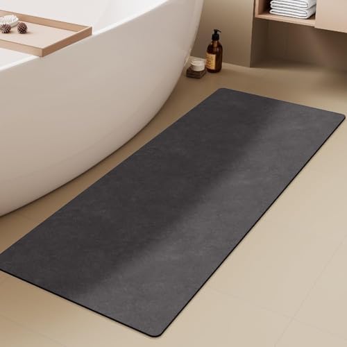 BULULOM Bathroom Runner Rugs, Extra Soft Absorbent Waffle Long Bath