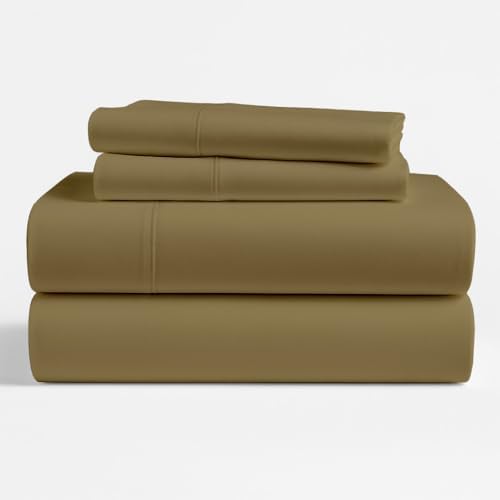 KRISHNA Full Giza Egyptian Cotton 4 Piece Sheet Set, 100% Long Staple