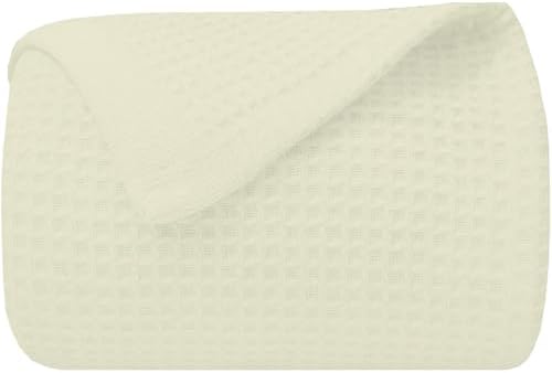 ARlinen Waffle Bed Blanket, 100% Cotton, Soft, Lightweight