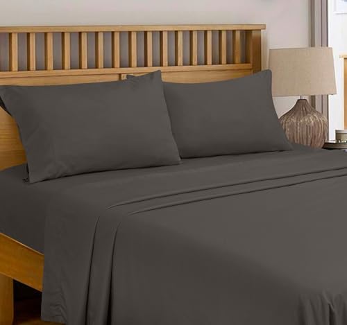 Royale Linens 300 Thread Count 100% Cotton King Flat Sheet - Super