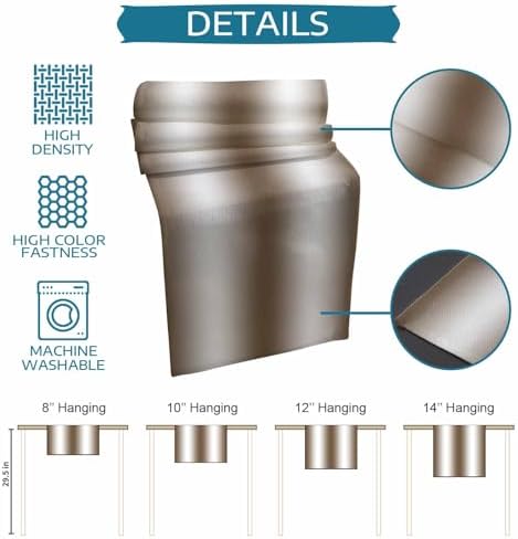 Brown White Ombre Table Mats Set of 2 With Table Runner 90 Inches
