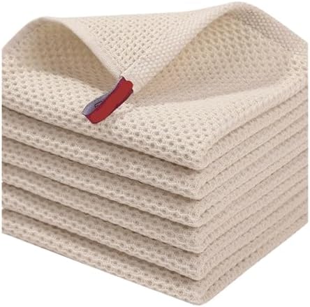 Cotton Kitchen Towels - Soft, Absorbent, Dish Cloths for Cleaning and