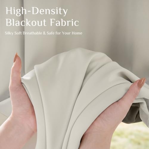 Lazzzy 100% Blackout Curtains Grommet Drapes 52 * 84 Luxury Decor
