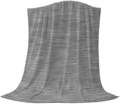 Solid Super Soft Cozy Flannel Fleece Blanket- Solid Color Gray Linen