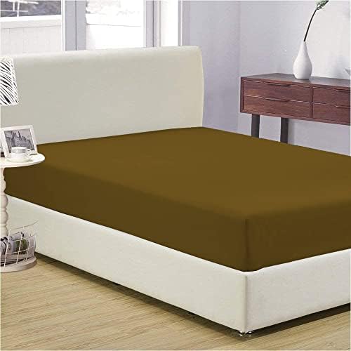 100% Egyptian Cotton 1 Pcs Queen Size 1 Fitted Sheets 18" Deep Pocket