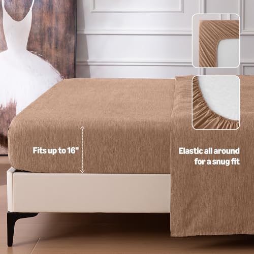 Amazon Basics Sheet Set Cationic 4-Piece Bedding Set, Wrinkle