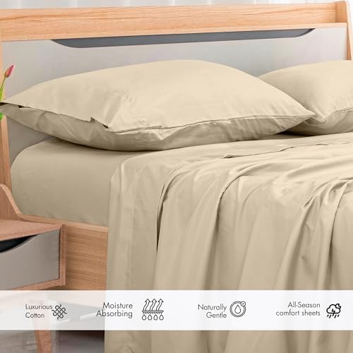 Royale Linens 300 Thread Count 100% Cotton California King Flat Sheet