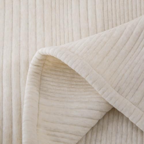 meadow park Super Soft Cotton Heathered Jersey Bed Blanket for Couch