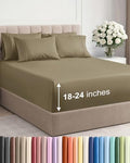 CGK Extra Deep Full Sheet Set - 6pc Cooling Sheets - Khaki