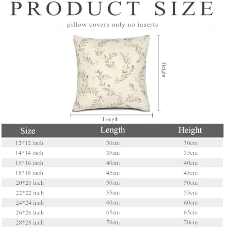 InkRain Cream White Delicate Climbing Green Vine Pink Flower Pattern