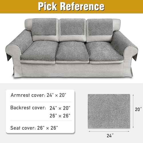 Couch Arm Covers Set of 2, 24"×20"