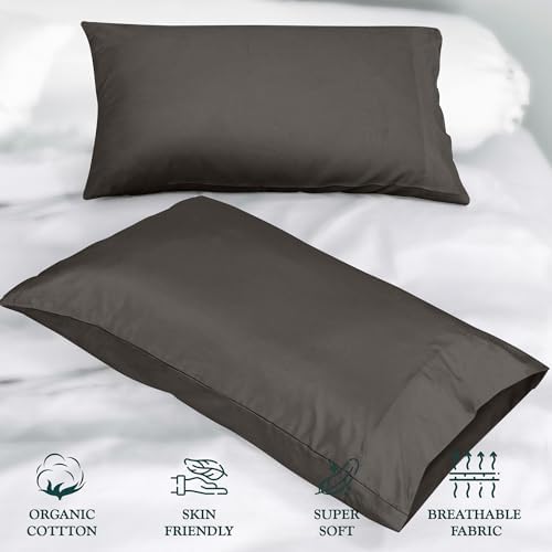 ROYALE LINENS 300 Thread Count 100% Cotton Pillow Cases Queen Size Set