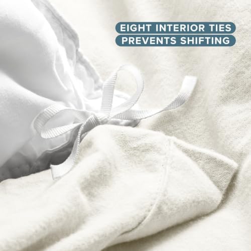 Bare Home Flannel Duvet Cover Set (Twin/Twin XL, Cream)