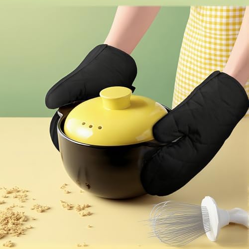 9 Pair Oven Mitts Set, 10.6 Inch Extra Long Heat Resistant Kitchen