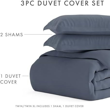 Linen Market Duvet Cover King (Light Gray) - Experience Hotel-Like
