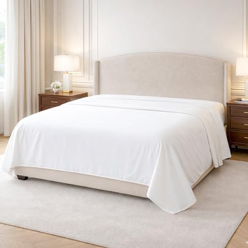 Kotton Culture 100% Egyptian Cotton 1 Pc Flat Sheet - 600 Thread