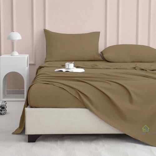 Hotel Luxury Bed Sheets, Queen Size 4 Piece Sheet Set, 16 Inch Deep