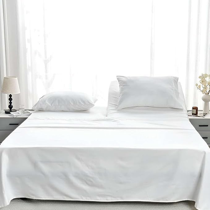 Silentnight Top Split King Sheets for Adjustable Bed - 100% Egyptian