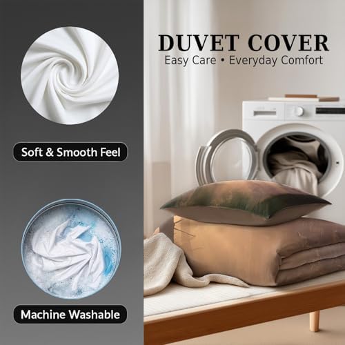 Reversible Duvet Cover Set Microfiber Bedding Set Ethereal Dreamy