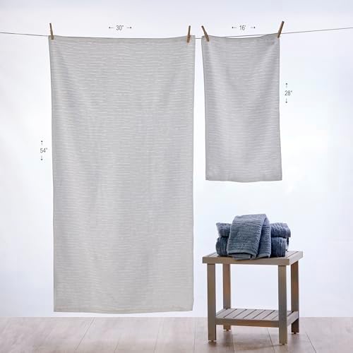 SKL Home CloudSoft Hand Towel Set, 2-Piece, 100% Cotton Luxury, White