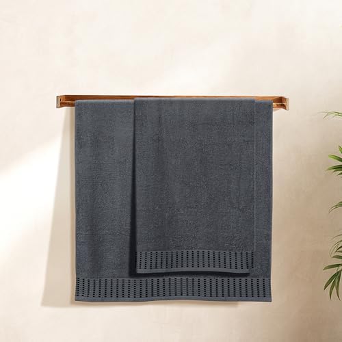 BELIZZI HOME Cotton 2 Pack Oversized Bath Towel Set 28x55 inches
