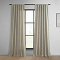 HPD Half Price Drapes Classic Semi Sheer Faux Linen Curtains for