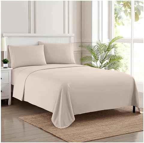 Twin XL Sheets - Breathable Luxury Sheets with Full Elastic & Secure