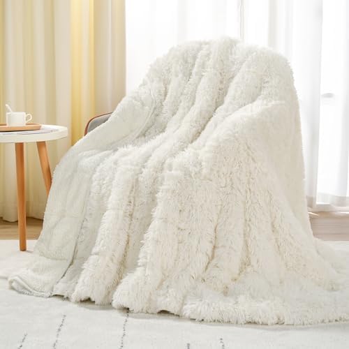 Uttermara Fluffy Weighted Blanket for Adults 20lbs Queen Size, 60"x80"