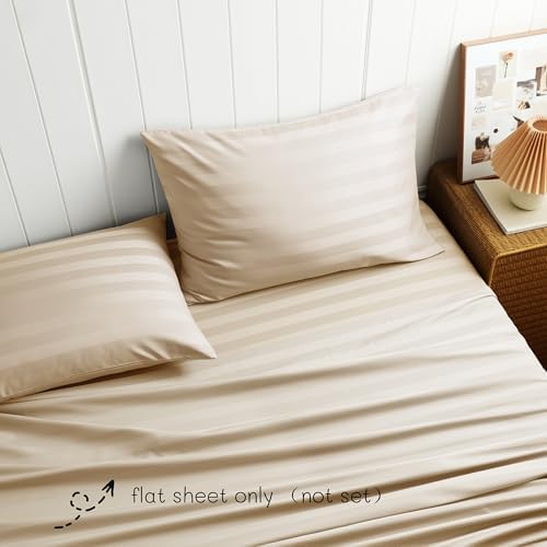 Cotton Flat Sheets Only, 600 TC 100% Cotton Flat Sheet Top Sheet Only