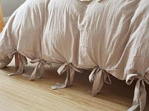Egyptian Quality Vibrant Stone Washed Microfiber Taupe Duvet Cover