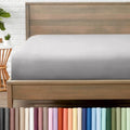 Bare Home King Fitted Sheet - 1800 Ultra-Soft (King, Light Grey)