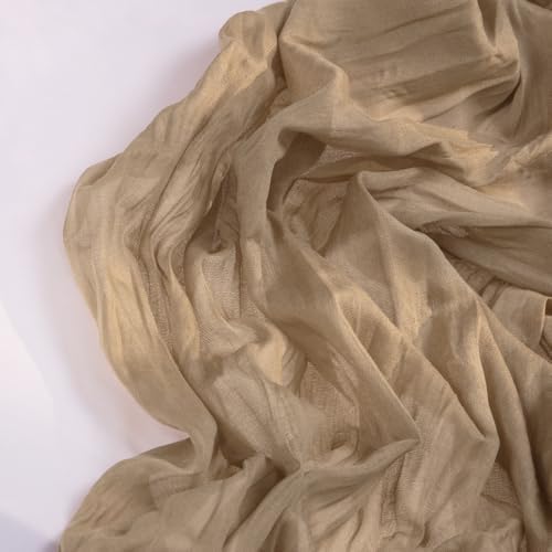 DeZerlor Nude Cheesecloth Table Runners 10 Pack Fall Runners