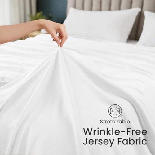 Utopia Bedding Soft Jersey Knit Blanket White King (90x102 Inches)
