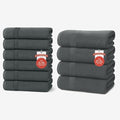 RIVERSIDE 100% Ring Spun Cotton Bath Towels Set of 4 (27x54) & Hand