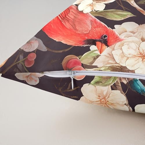 Feelyou Cherry Blossoms Throw Pillow Covers 22"x22" Set of 2 Kids Bird