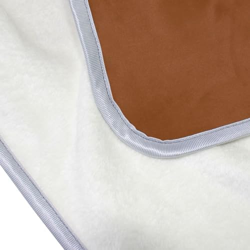 Brown Plush Throw Blankets for Bed Couch and Living Room Suitable