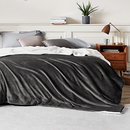 Bedsure GentleSoft Sherpa Fleece Blanket Queen Size for Bed