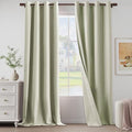 Extra Lenght 100% Blackout Curtains 120 Inch Length 2 Panels Set for