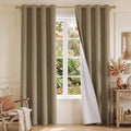 NICETOWN Extra Long Hazelnut Brown Blackout Curtains W52xL96, 2 Panels