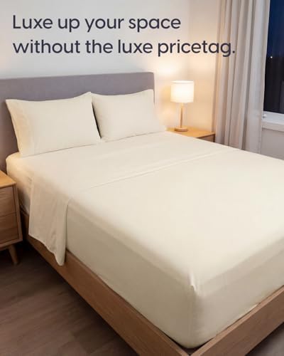 Sleepy Town Full Size Bed Sheets - 4 Piece - Full Sheet Set - Extra