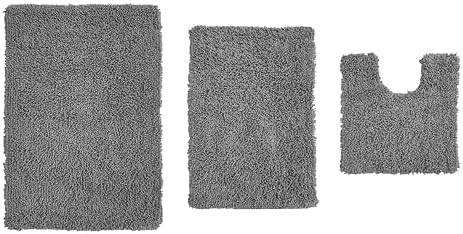 Home Weavers Fantasia Bath Rug 100% Cotton Bathroom Rugs Set, Washable