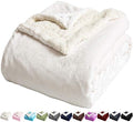 LBRO2M Sherpa Fleece Bed Blanket Super Soft Plush Warm Throw King