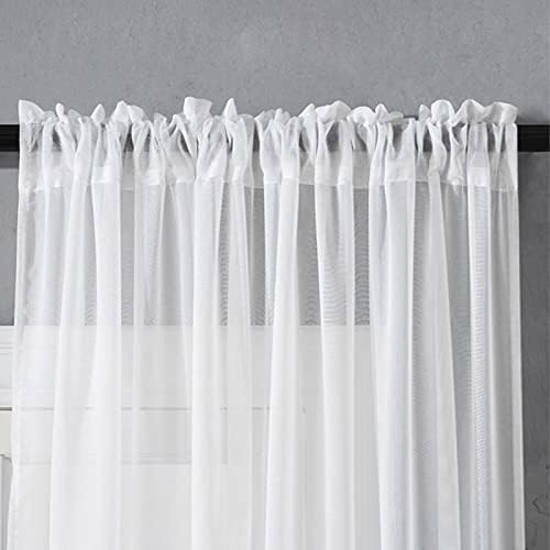 Beydodo Sheer Curtains 108 Inch Length 2 Panels Set, Curtains for