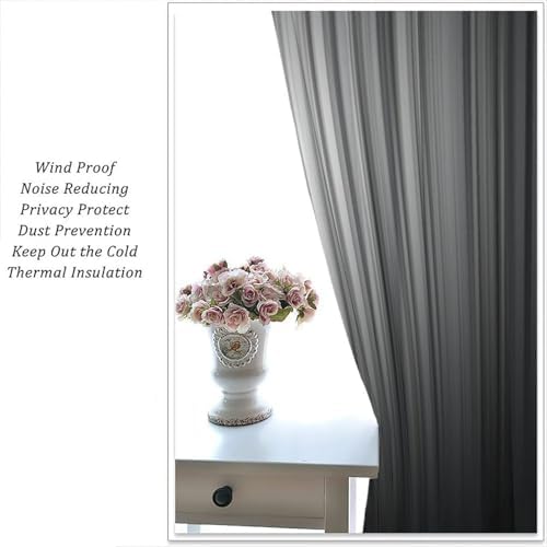 Black and Grey Curtains White Gray Ombre Trendy Simple Silver Abstract