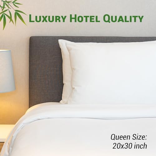 Gogreen Bamboo Rayon Waterproof Pillow Protector, Breathable Pillow