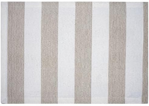Cloths Big Stripe Placemats for Dining Table Set of 4, Heat Resistant