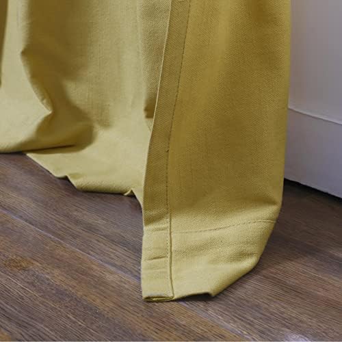 ChadMade 100% Cotton Duck 84 Inches Long Drapery Light Filtering, 1